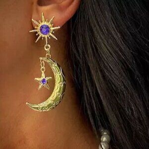 Bohemian moon earrings A273